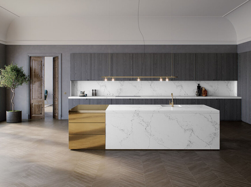 Искусственный кварцевый камень Caesarstone 5151 Empire White — фото 3 — MAS — Modern Acrylic Stone