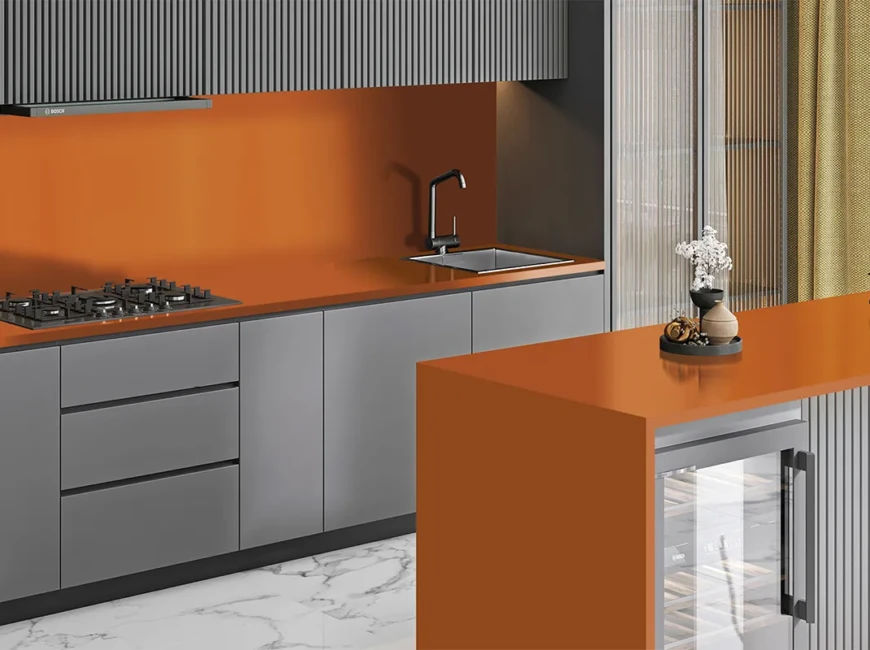 Искусственный акриловый камень Grandex P-199 Pure Orange — фото 3 — MAS — Modern Acrylic Stone