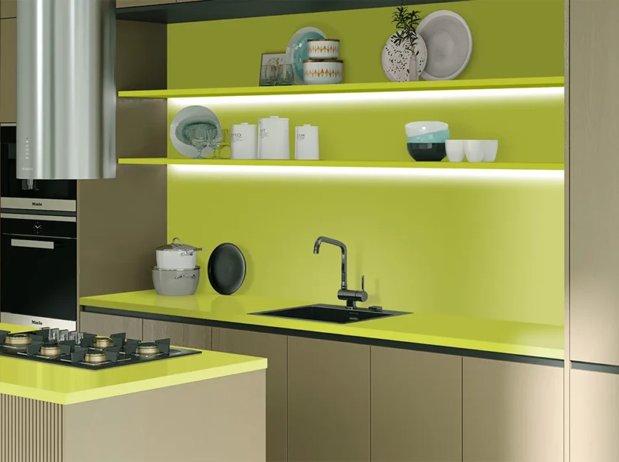 Искусственный акриловый камень Grandex P-427 Green Lime — фото 4 — MAS — Modern Acrylic Stone