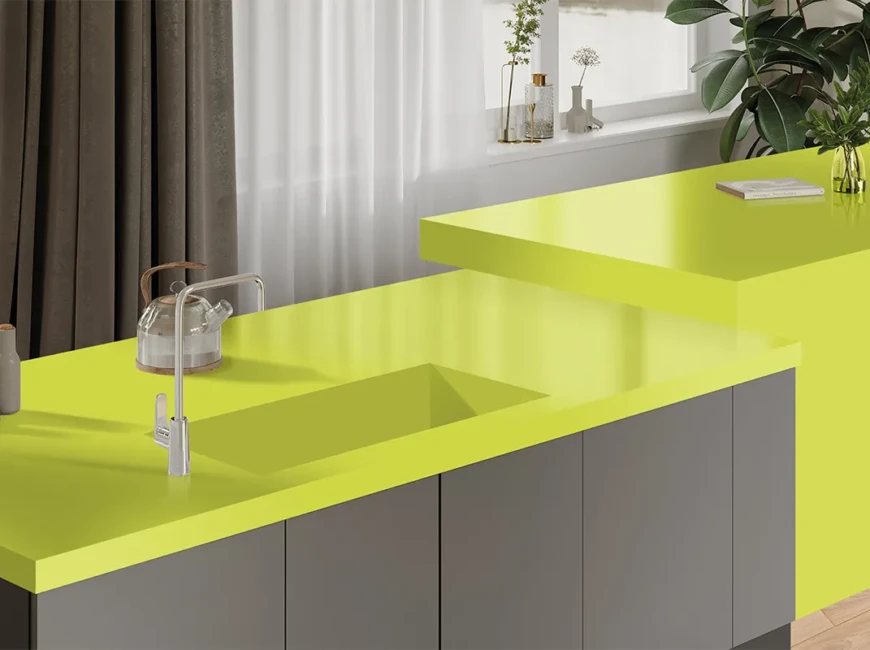 Искусственный акриловый камень Grandex P-427 Green Lime — фото 5 — MAS — Modern Acrylic Stone