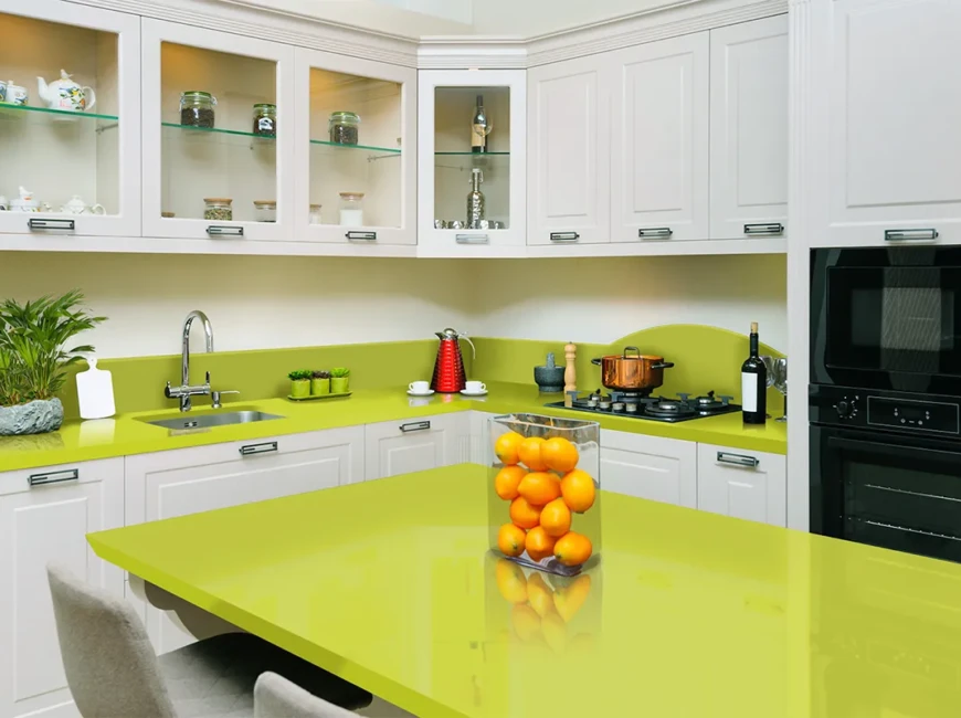 Искусственный акриловый камень Grandex P-427 Green Lime — фото 6 — MAS — Modern Acrylic Stone
