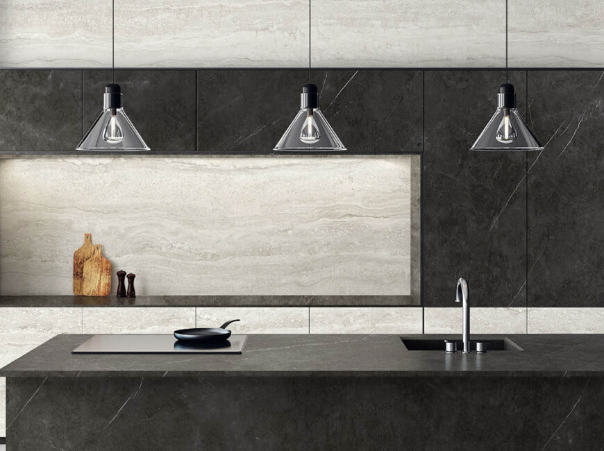 Широкоформатна керамогранітна плита Keralini Pietra Brown — фото 6 — MAS — Modern Acrylic Stone