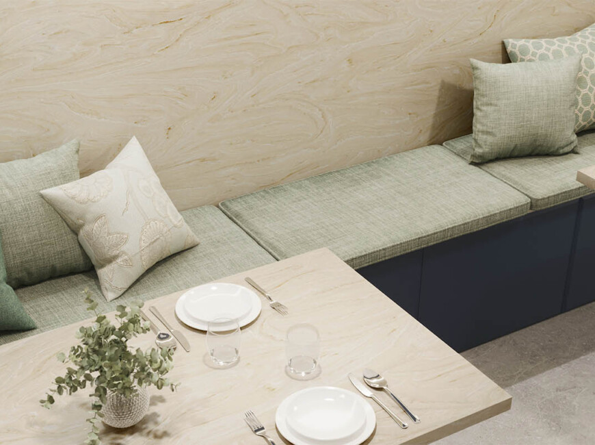 Штучний акриловий камінь Krion L506 Coffee Cream — фото 3 — MAS — Modern Acrylic Stone