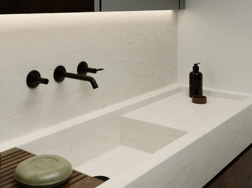 Штучний акриловий камінь Krion L506 Coffee Cream — фото 4 — MAS — Modern Acrylic Stone