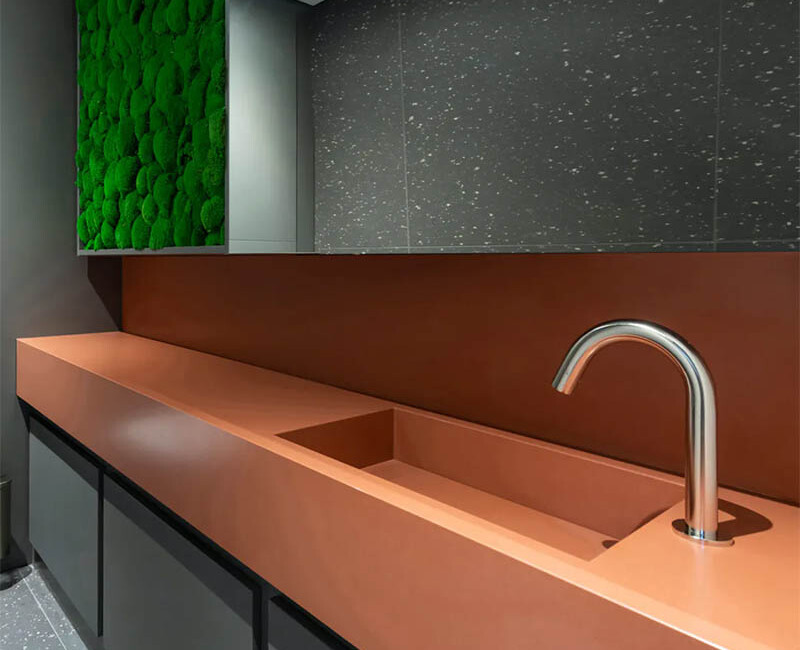 Искусственный кварцевый камень Silestone Acrilla Red — фото 7 — MAS — Modern Acrylic Stone