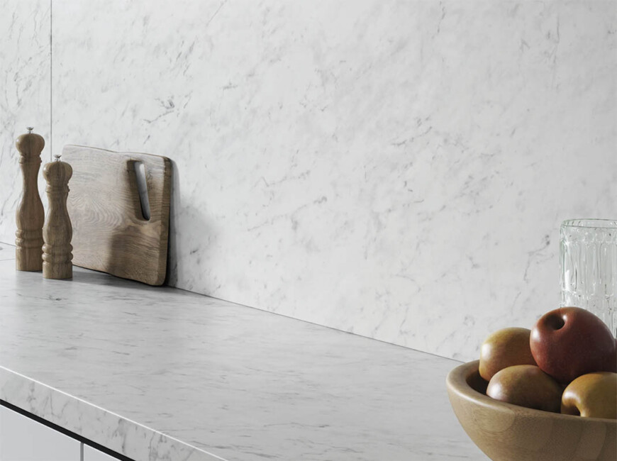 Широкоформатная керамогранитная плита Xtone Carrara White — фото 3 — MAS — Modern Acrylic Stone