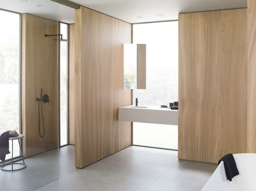 Широкоформатная керамогранитная плита Xtone Ewood Camel — фото 5 — MAS — Modern Acrylic Stone