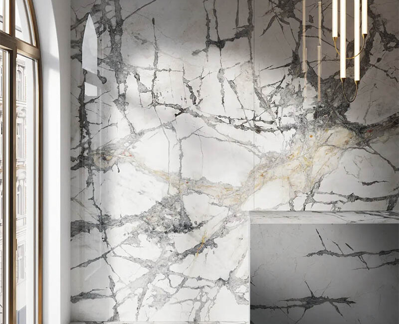 Широкоформатна керамогранітна плита Xtone Invisible White — фото 3 — MAS — Modern Acrylic Stone