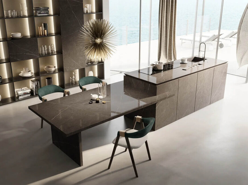 Широкоформатная керамогранитная плита Xtone Liem Dark — фото 6 — MAS — Modern Acrylic Stone