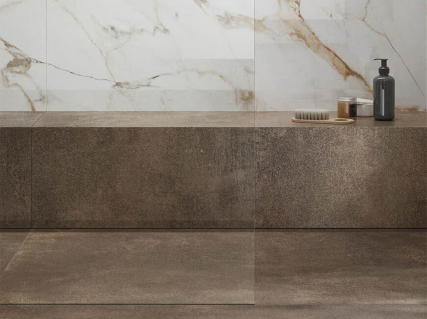 Широкоформатна керамогранітна плита Xtone Oxide Brown — фото 3 — MAS — Modern Acrylic Stone