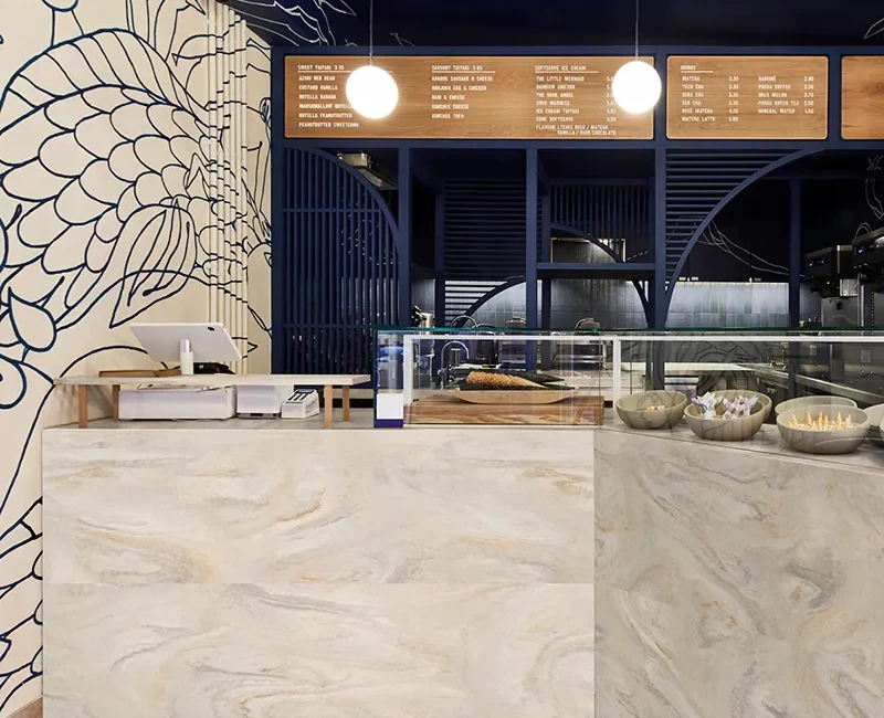 Искусственный акриловый камень Corian Carrara Crema — фото 6 — MAS — Modern Acrylic Stone