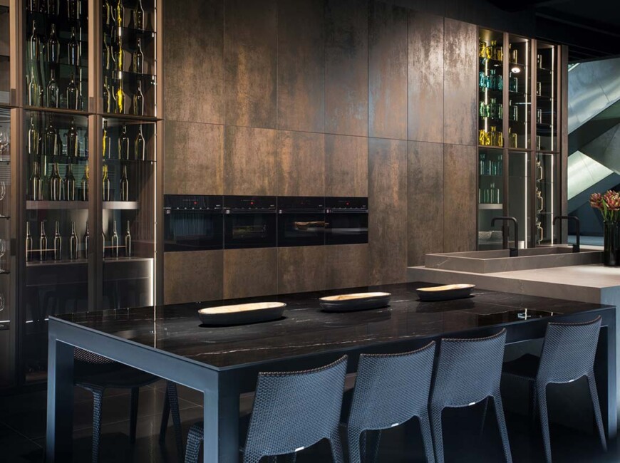 Широкоформатная керамогранитная плита Ascale Moma Rusteel — фото 4 — MAS — Modern Acrylic Stone
