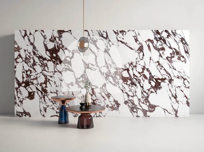 Широкоформатная керамогранитная плита Ascale Calacatta Viola — фото 4 — MAS — Modern Acrylic Stone