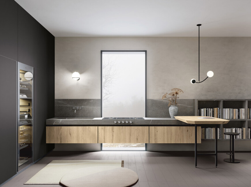Широкоформатная керамогранитная плита Sapienstone Noir Intenso — фото 6 — MAS — Modern Acrylic Stone