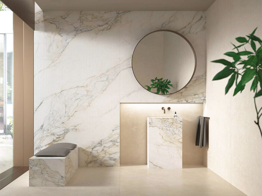 Широкоформатна керамогранітна плита Xtone Calacatta Antico — фото 3 — MAS — Modern Acrylic Stone