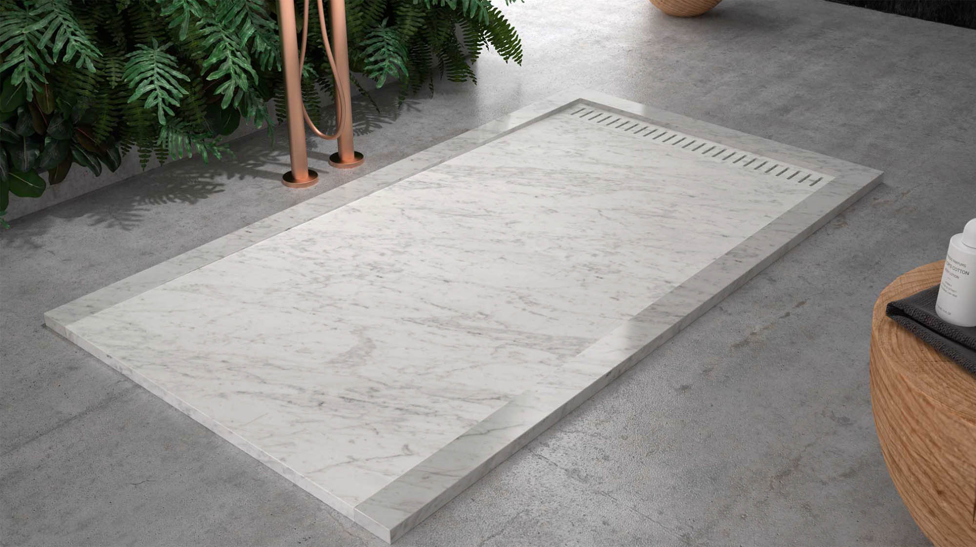Душовий піддон з кварцу для санвузла — MAS — Modern Acrylic Stone