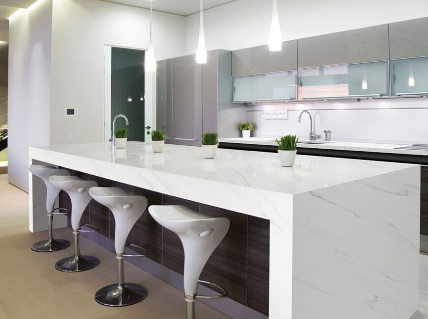 Искусственный кварцевый камень Avant Quartz 5720 Calacatta Riviera — фото 6 — MAS — Modern Acrylic Stone