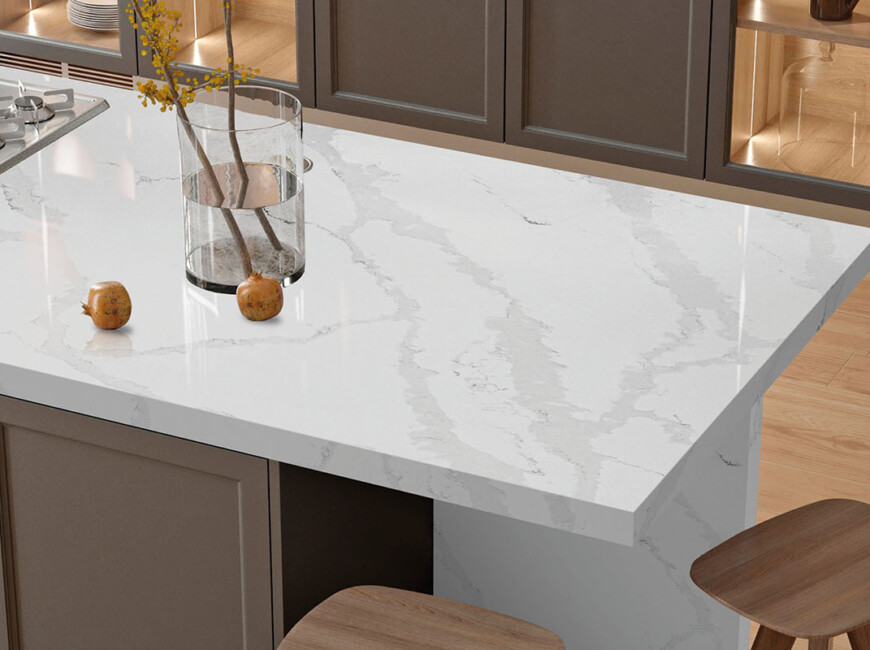 Штучний кварцовий камінь Avant Quartz 7440 Calacatta Bianco — фото 4 — MAS — Modern Acrylic Stone