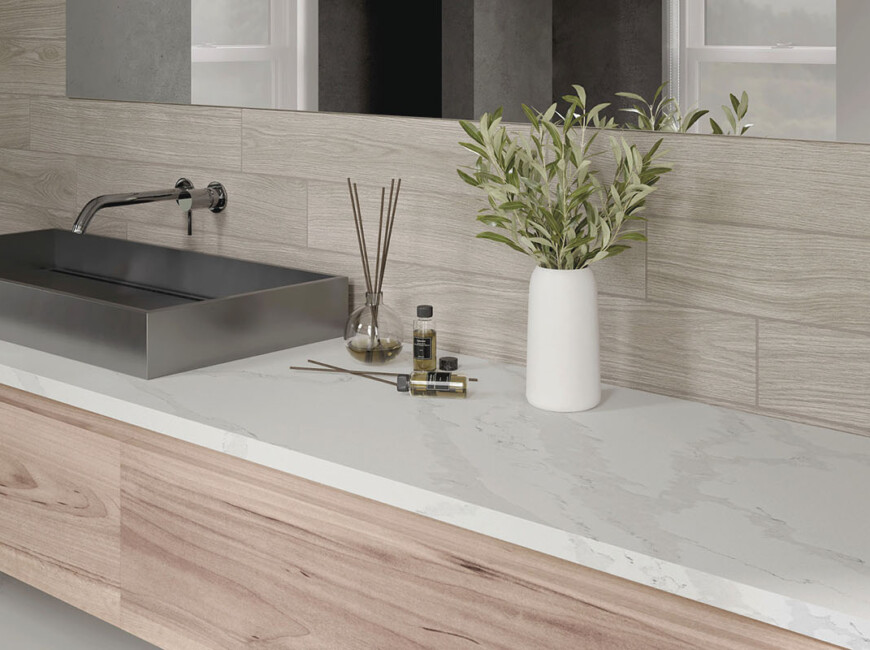 Штучний кварцовий камінь Avant Quartz 7440 Calacatta Bianco — фото 5 — MAS — Modern Acrylic Stone