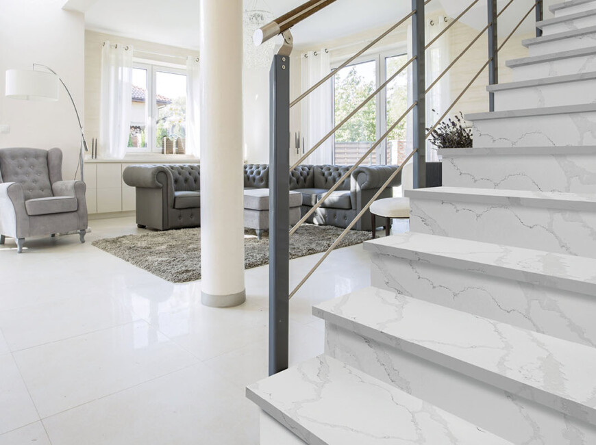 Штучний кварцовий камінь Avant Quartz 7440 Calacatta Bianco — фото 6 — MAS — Modern Acrylic Stone