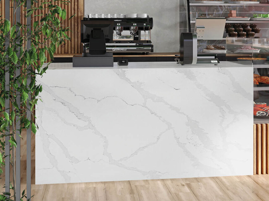 Штучний кварцовий камінь Avant Quartz 7440 Calacatta Bianco — фото 7 — MAS — Modern Acrylic Stone