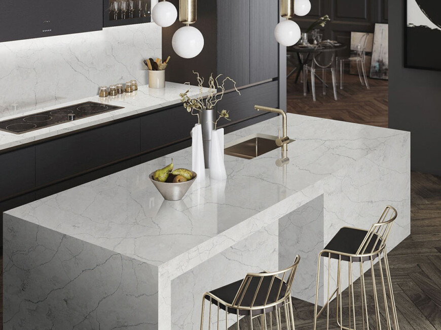 Искусственный кварцевый камень Avant Quartz 7540 Calacatta Concorde — фото 3 — MAS — Modern Acrylic Stone