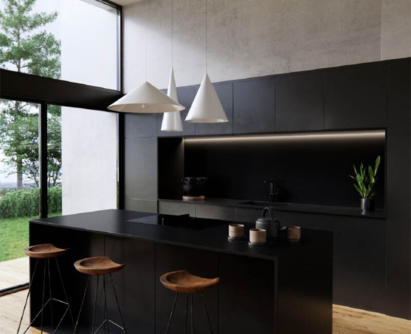 Широкоформатная керамогранитная плита Dekton Kuro — фото 3 — MAS — Modern Acrylic Stone