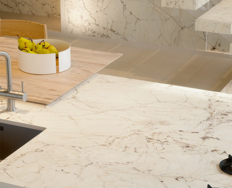 Широкоформатна керамогранітна плита Laminam I Naturali Fusion White — фото 3 — MAS — Modern Acrylic Stone
