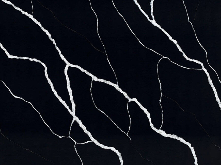 Штучний кварцовий камінь Royal Quartz MA3105 Black Marquina — фото 2 — MAS — Modern Acrylic Stone