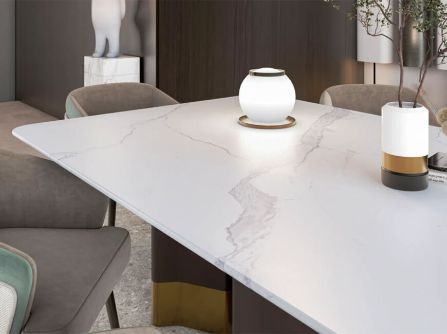 Широкоформатна керамогранітна плита Alps Arabescato Corchia — фото 3 — MAS — Modern Acrylic Stone