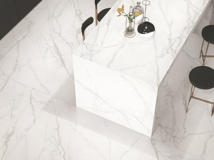 Широкоформатна керамогранітна плита Calacatta Gold — фото 4 — MAS — Modern Acrylic Stone