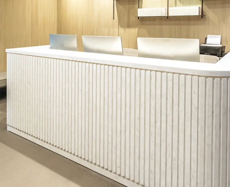 Штучний акриловий камінь Hi-Macs M606 Aurora Bianco — фото 6 — MAS — Modern Acrylic Stone