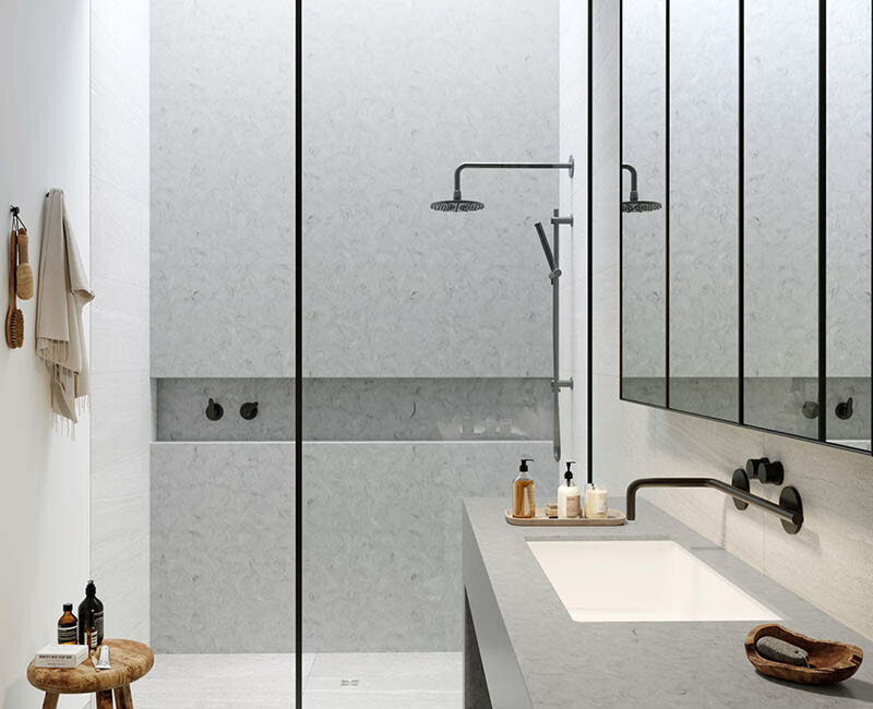 Штучний акриловий камінь Hi-Macs M608 Aurora Gray — фото 3 — MAS — Modern Acrylic Stone