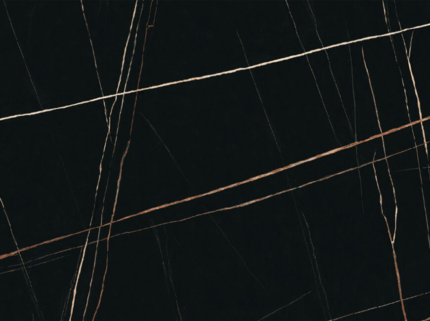 Широкоформатная керамогранитная плита Laurent Black Gold — фото 2 — MAS — Modern Acrylic Stone