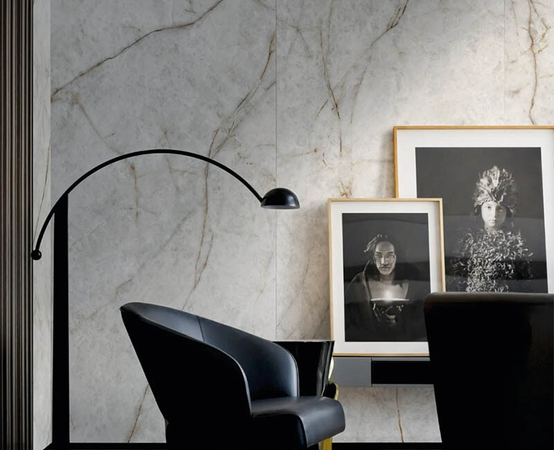 Широкоформатная керамогранитная плита Neolith Himalaya Crystal — фото 4 — MAS — Modern Acrylic Stone