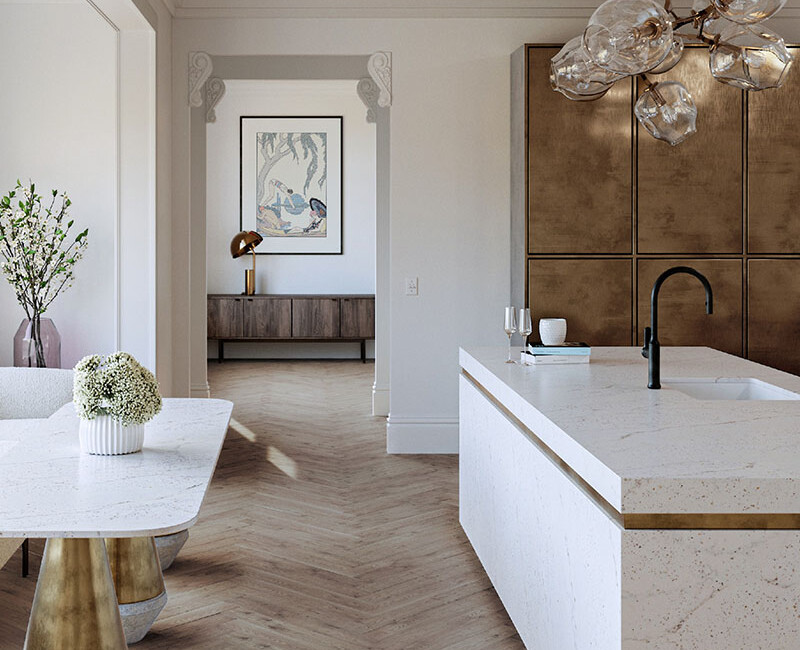 Искусственный кварцевый камень Silestone Eclectic Pearl — фото 6 — MAS — Modern Acrylic Stone