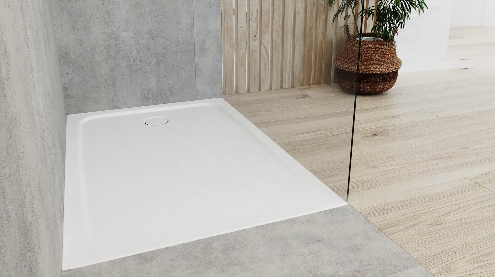 Душевой поддон из акрилового камня для санузла — MAS — Modern Acrylic Stone