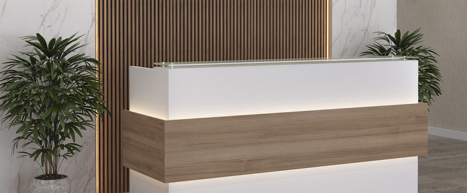 Стойка ресепшн из искусственного камня — MAS — Modern Acrylic Stone