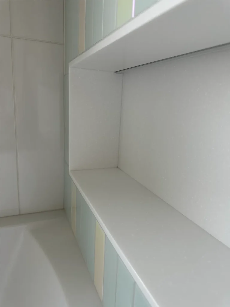 Ніши для ванної кімнати з акрилового каменю Hanex T-021 Pure Arctic — фото 4 — MAS — Modern Acrylic Stone