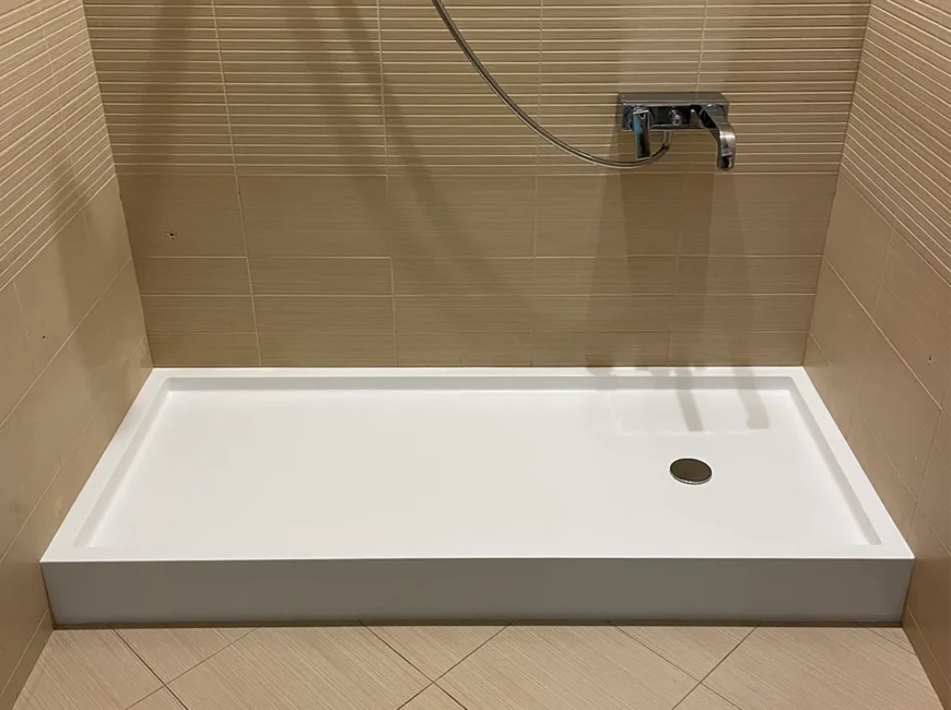 Піддон для душу з акрилового каменю Grandex P-104 Pure White — фото 1 — MAS — Modern Acrylic Stone