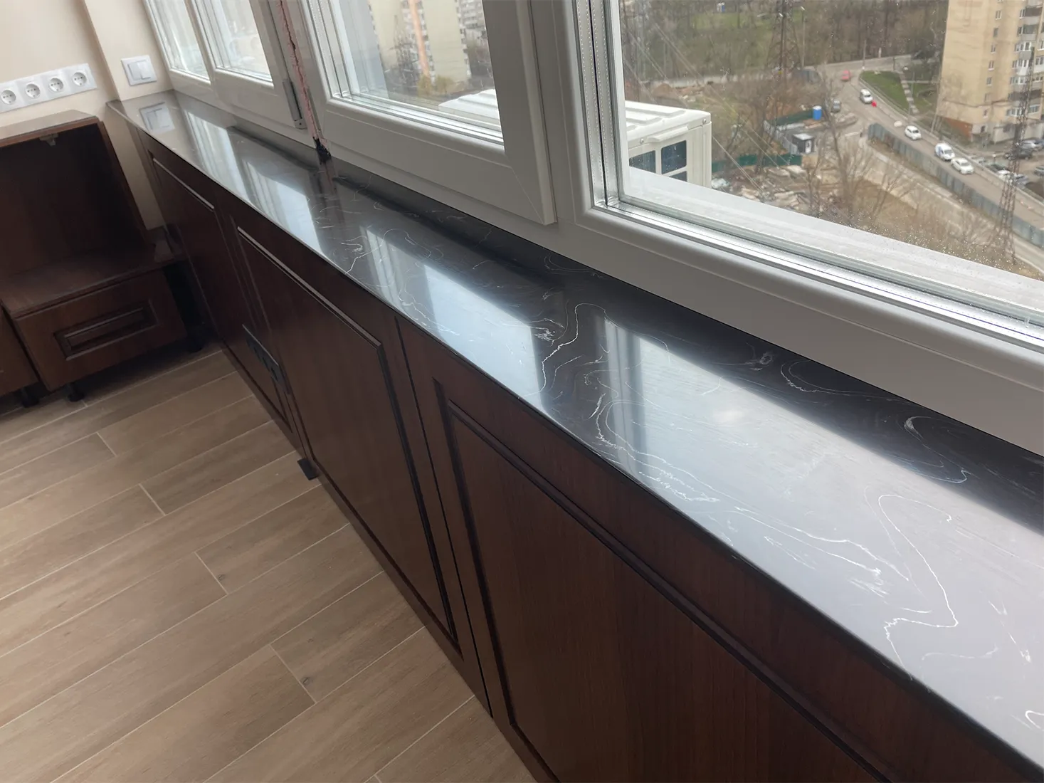 Подоконник из акрилового камня Grandex M-708 Deep Water B — фото 2 — MAS — Modern Acrylic Stone