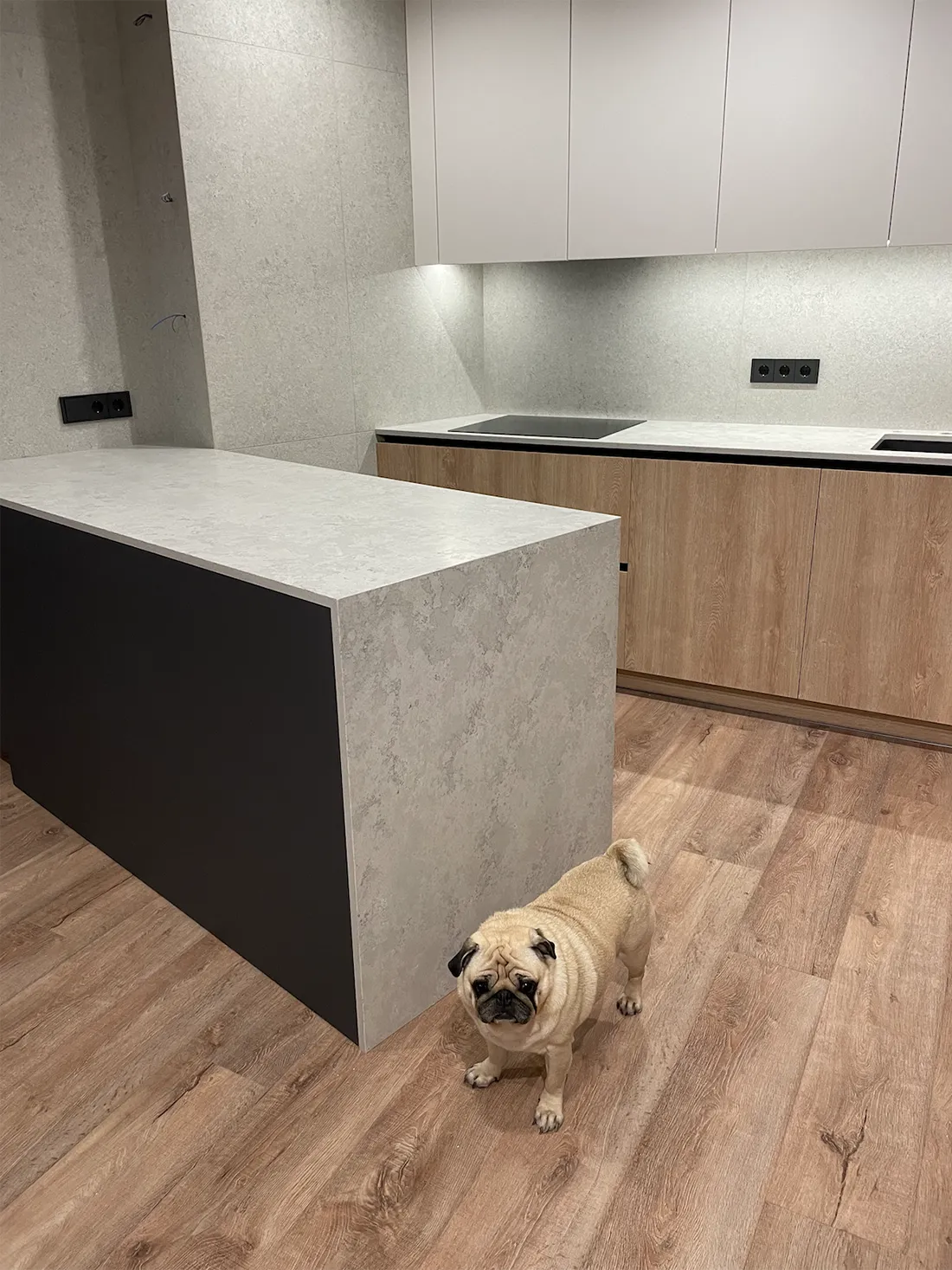Стільниця на кухню і стільниця з опорою на острів з кварцу Vicostone BQ8864 Naxos — фото 1 — MAS — Modern Acrylic Stone
