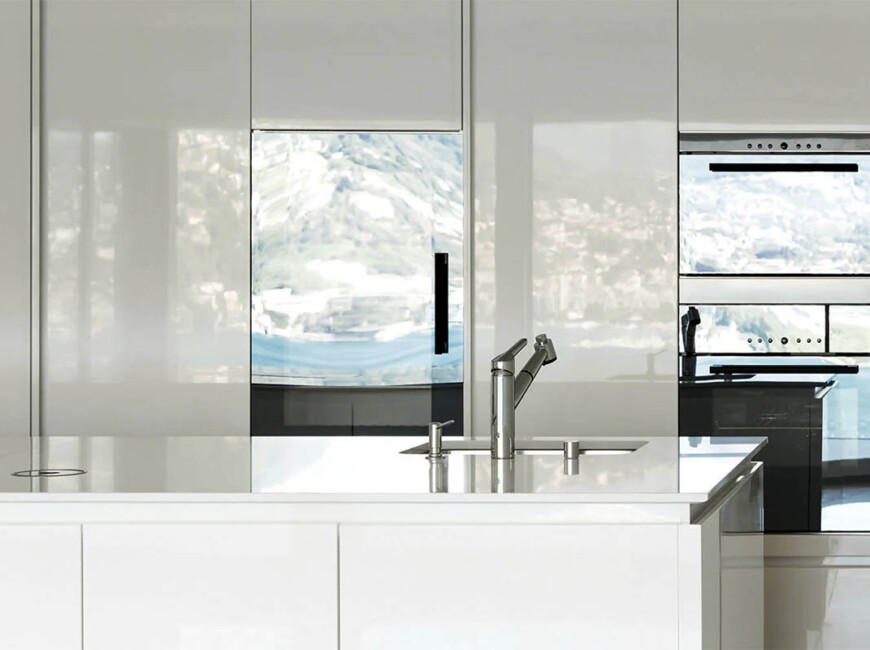 Широкоформатная керамогранитная плита Ascale Infinity White — фото 4 — MAS — Modern Acrylic Stone