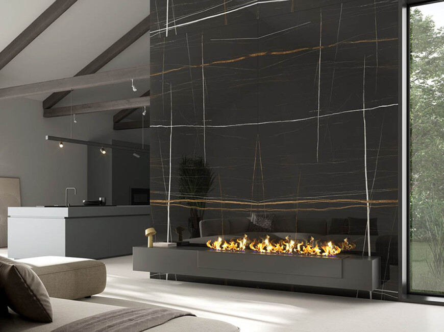 Широкоформатная керамогранитная плита Ascale Sahara Noir — фото 4 — MAS — Modern Acrylic Stone