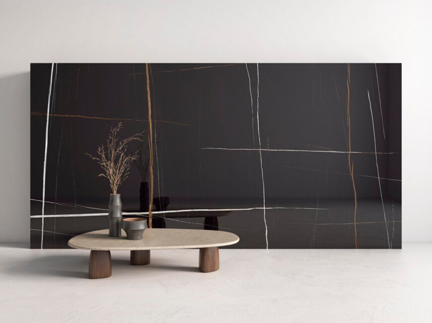 Широкоформатная керамогранитная плита Ascale Sahara Noir — фото 5 — MAS — Modern Acrylic Stone