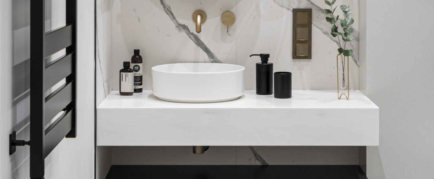 Cтолешница в санузел из акрилового камня — MAS — Modern Acrylic Stone