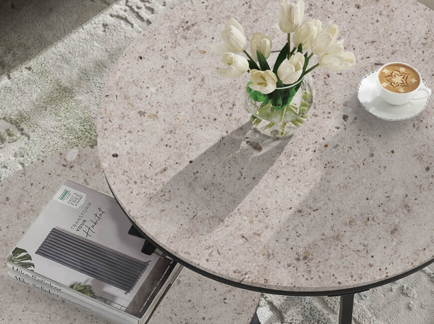 Широкоформатна керамогранітна плита Keralini Anima Beige Fullbody 3D — фото 5 — MAS — Modern Acrylic Stone