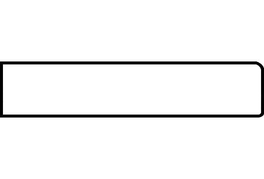 Толщина ― 12 мм, Radius, R2 мм/R1 мм