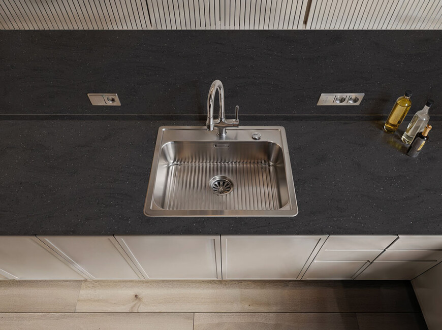 Искусственный акриловый камень Grandex M-739 Midnight Slate — фото 4 — MAS — Modern Acrylic Stone