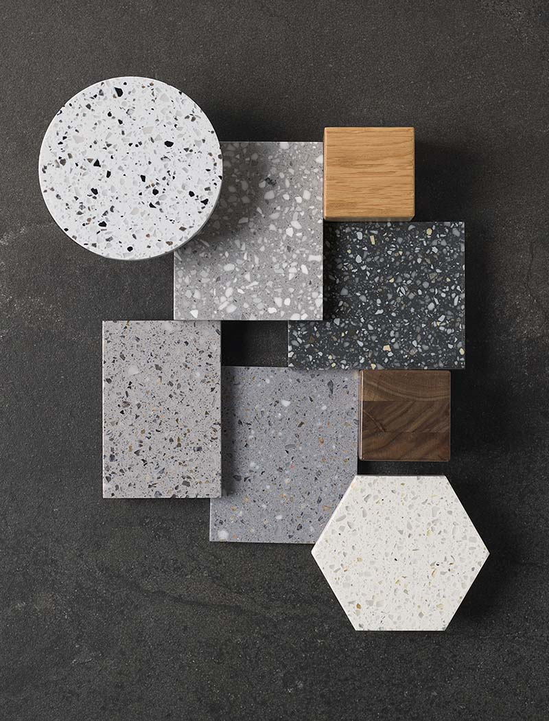 Образцы акрилового камня Krion — MAS — Modern Acrylic Stone